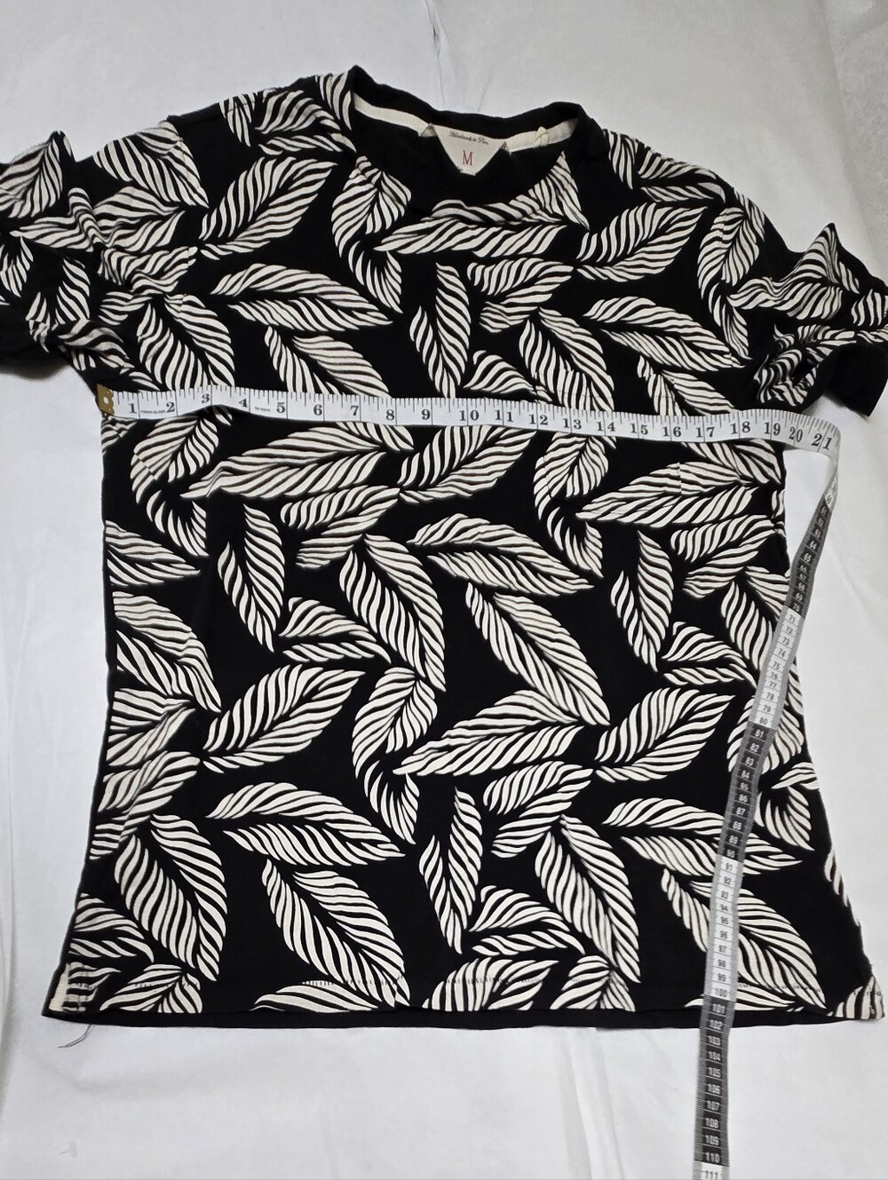 Rag & Bone Short Sleeve Top Size M Color Black/White - Picture 4 of 9